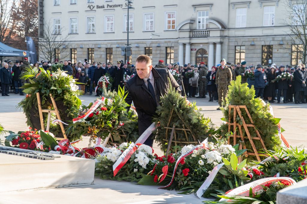 Złożenie wieńca w Dniu Niepodległości